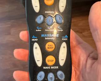 Tempur-pedic remote it is also a massage mattresses