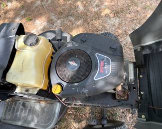 ***Available For Presale*** Craftsman Mower, cranks with the jump box, crack in the top of the gas tank and one front tire may need a tube. $350.00