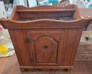 Wooden Dry Sink Cabinet