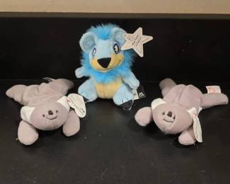 Two Beanie Babies and One Neopet Plush
