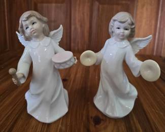 Meico Cherub Figurines Two Pieces