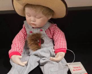 1996 AshtonDrake Asleep in the Saddle Doll The AshtonDrake Galleries broken finger