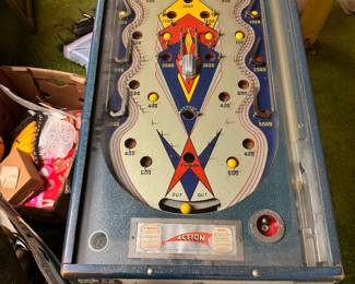 1930's Action Pin Ball Game - legs are there