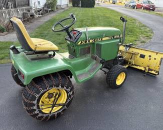 John Deere Tractor with snowplow
