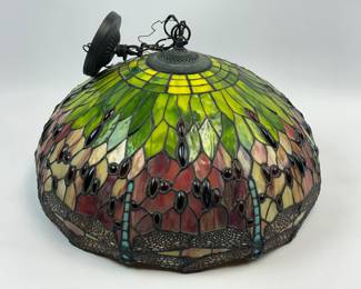 Tiffany Style Stained Glass Hanging Lamp