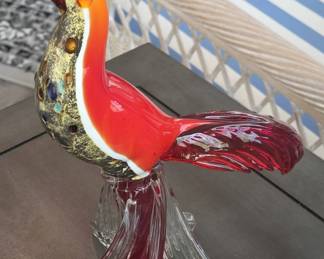 Murano glass rooster