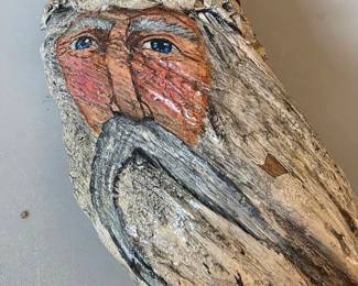 Signed painting on wood