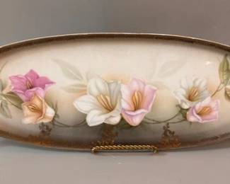 Vintage hand painted celery tray