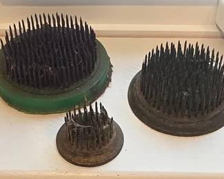 Vintage flower frogs