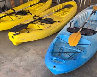 Multiple kayaks