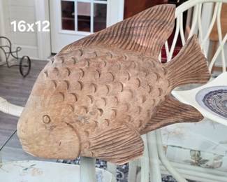 Large carved fish