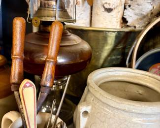 Lots of pottery and crocks