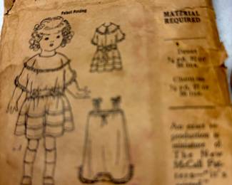 Vintage sewing pattern
