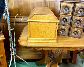 Sewing machine cover and drawers