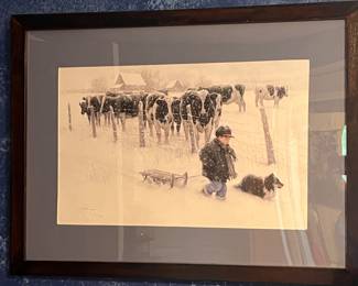WINTER FARM PRINT