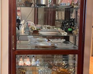 LIGHTED CURIO CABINET