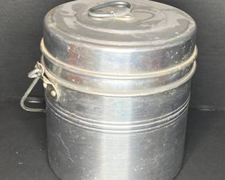 PRISCILLA WARE STACKABLE ALUMINUM MINER'S LUNCH BUCKET