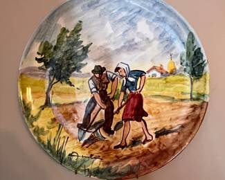 HAND PAINTED ITALIAN PLATE