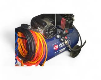 Campbell Hausfeld blue portable air compressor