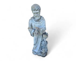 31-inch tall Alpine Corporation St. Francis standing garden statue