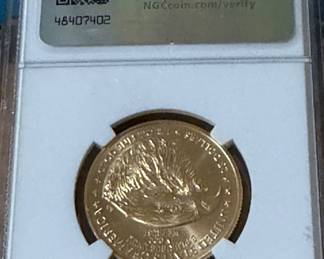 Graded Gold $25 1/2 ounce