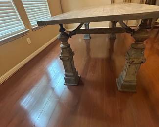 Dining table custom removable top 