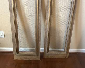 Vintage hicken wire windows 