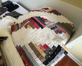 various vintage  quilts 