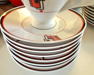 $400, Mikasa LAF 03 Deco Expressions Porcelain Dinnerware Collection - DISCONTINUED