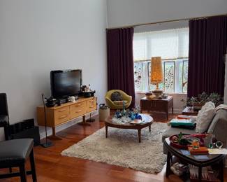 Danish Modern Teak 6-Drawer Lowboy Dresser and Media Credenza