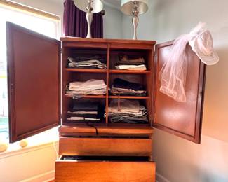 $650 - Mid-Century Modern Walnut Wardrobe Armoire