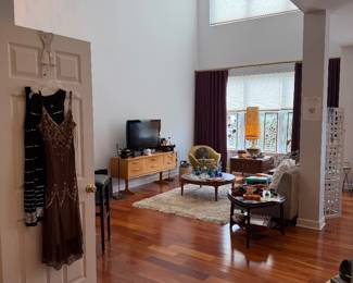 Mid-Century Modern Teak Six-Drawer Credenza on Tapered Legs