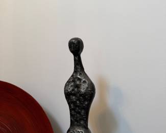 Cast Abstract Female Figure in Brutalist Style