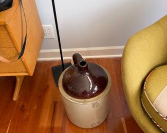 Two-Tone Stoneware 5-Gallon Shoulder Jug — American Midwestern