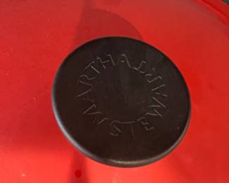 $75, Martha Stewart Enameled Cast Iron Dutch Oven Red With Lid Heavy Duty Cooking Pot Kitchen Cookware