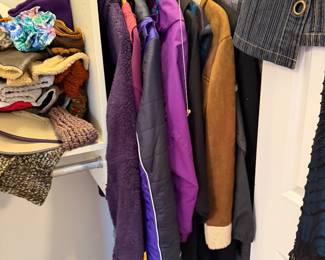 Mixed Textile Women's Outerwear and Accessories Closet Lot