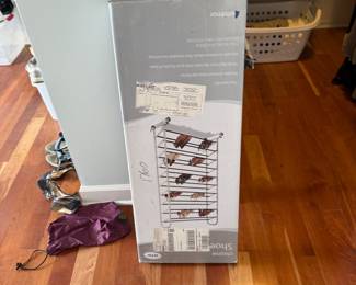 $20 - Whitmor Chrome 50-Pair Shoe Rack, New in Box