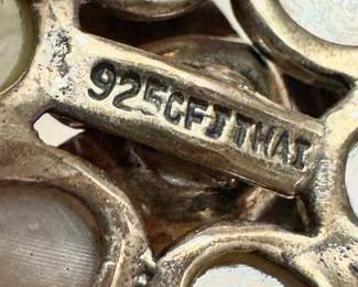 Sterling Silver Moonstone Floral Ring