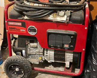 $550, Craftsman 5600W Portable Gas Generator with Briggs & Stratton Engine
