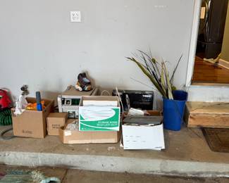 Miscellaneous Garage Storage Lot with Thule Box and Inline Skates