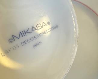 $400, Mikasa LAF 03 Deco Expressions Porcelain Dinnerware Collection - DISCONTINUED