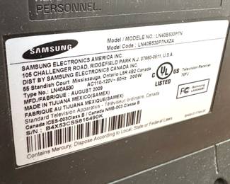 Samsung LN40B530 40-Inch 1080p LCD Television
