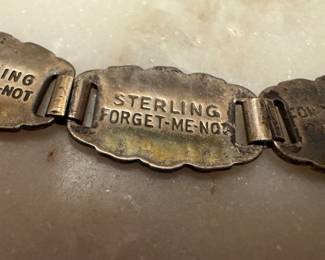 Sterling Silver Forget-Me-Not Bracelet 