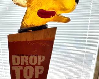 $45, Widmer Brothers Drop Top Amber Ale Figural Dog Tap Handle