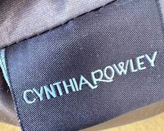 $25, Cynthia Rowley Satin Rosette Throw Pillow Floral Design Accent Cushion Home Decor