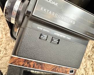 Kodak Ektasound 140 Super 8 Movie Camera with 9-21mm f/1.2 Zoom Lens & Case
