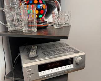 Onkyo Silver Faceplate AV Surround Sound Receiver with Remote