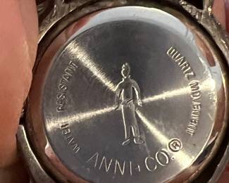 $40, ANNI + CO Cat Figural Quartz Wrist Watch Silver Tone Novelty Animal Ladies Watch Japan Movement Vintage Style