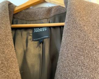 $65 - Hilary Radley Camel Wool-Blend Signature Collection Coat