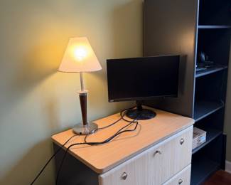 $50 - Two-Tone Laminate Dresser and Acer Computer Monitor